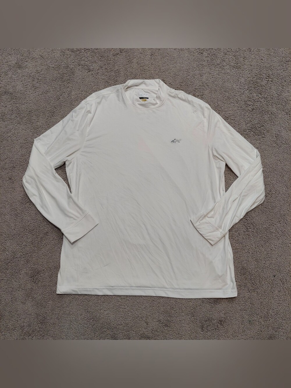 Greg Norman Play Dry Long Sleeve Shirt XL White Logo On Chest
